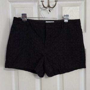 Embroidered Floral Chino Shorts